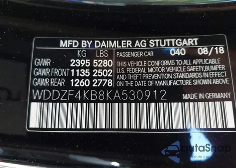 2019 Mercedes-Benz E 300 4Matic из США, поврежденный, VIN WDDZF4KB8KA530912